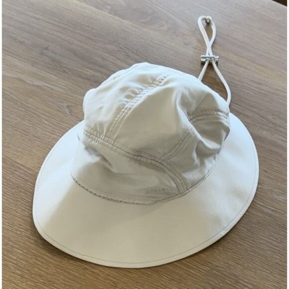 Athleta Excursion Trail Hat Womens S/M Small Medium Off White Stone Ivory Gray - Picture 1 of 4